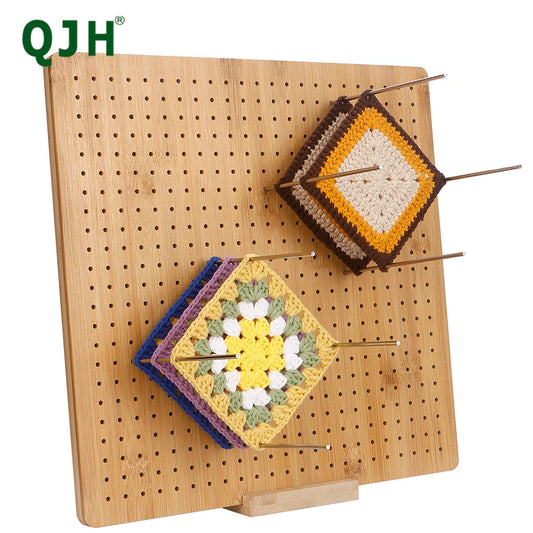 Bamboo Blocking Board for Knitting and Crochet 3 Sizes Eco-friendly